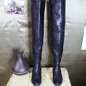 INC: Over The Knee black leather boots